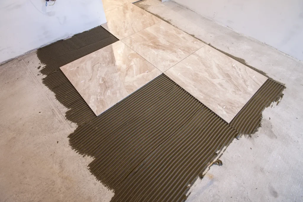 Illustration de carrelage intérieur par Solid Agencement, agenceur d'intérieur à Saint-Sauveur-d'Aunis